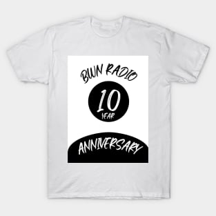 Bwn Radio 10 Year Anniversary Logo T-Shirt